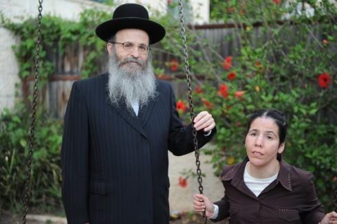 הרב פרקל ובתו רבקה. צילום: אתר עלי שיח