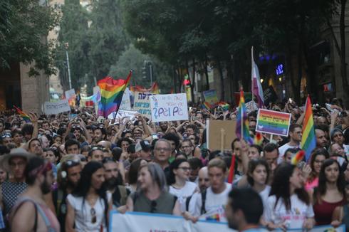 מצעד הגאווה ב-2017 (צילום: אלכס קולומויסקי)
