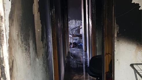 הדירה שנשרפה במדרחוב. צילום: אריק אבולוף, כבאות והצלה מחוז ירושלים